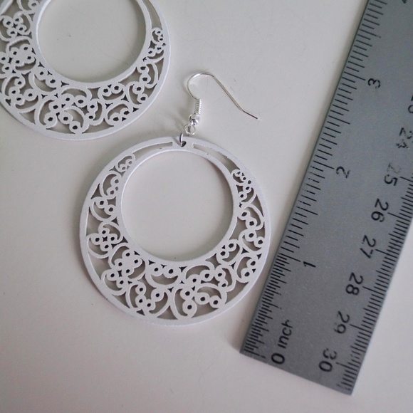 NEW Laser Cut Wooden Earrings - Picture 7 of 7